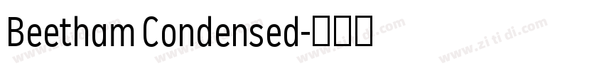 Beetham Condensed字体转换
